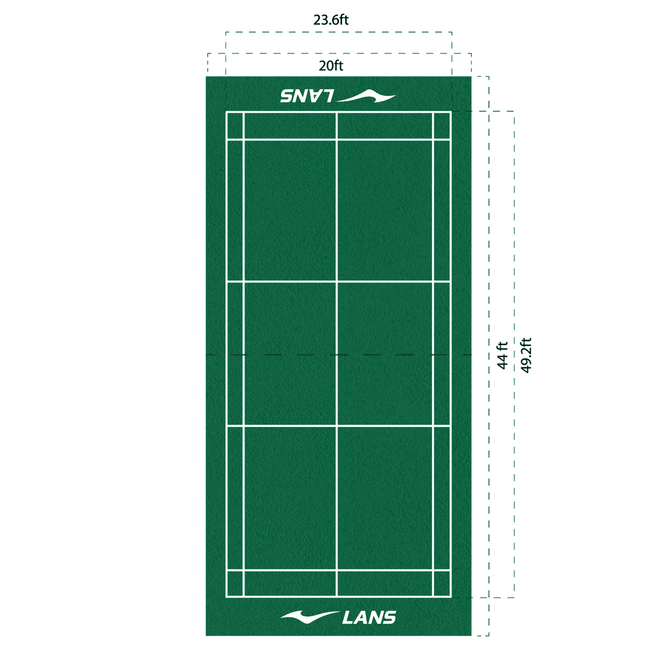 LANS Court Mat - Green